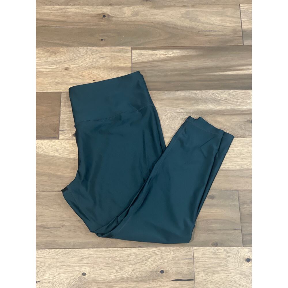 Athleta Elation Sheen Tight Leggings Size 2X Dark Green Cropped